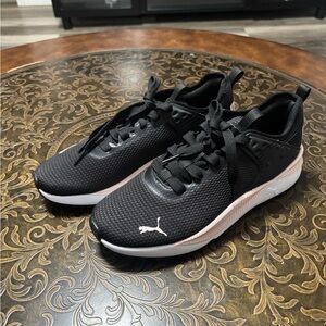 Puma Black and Light Pink Athletic Shoes